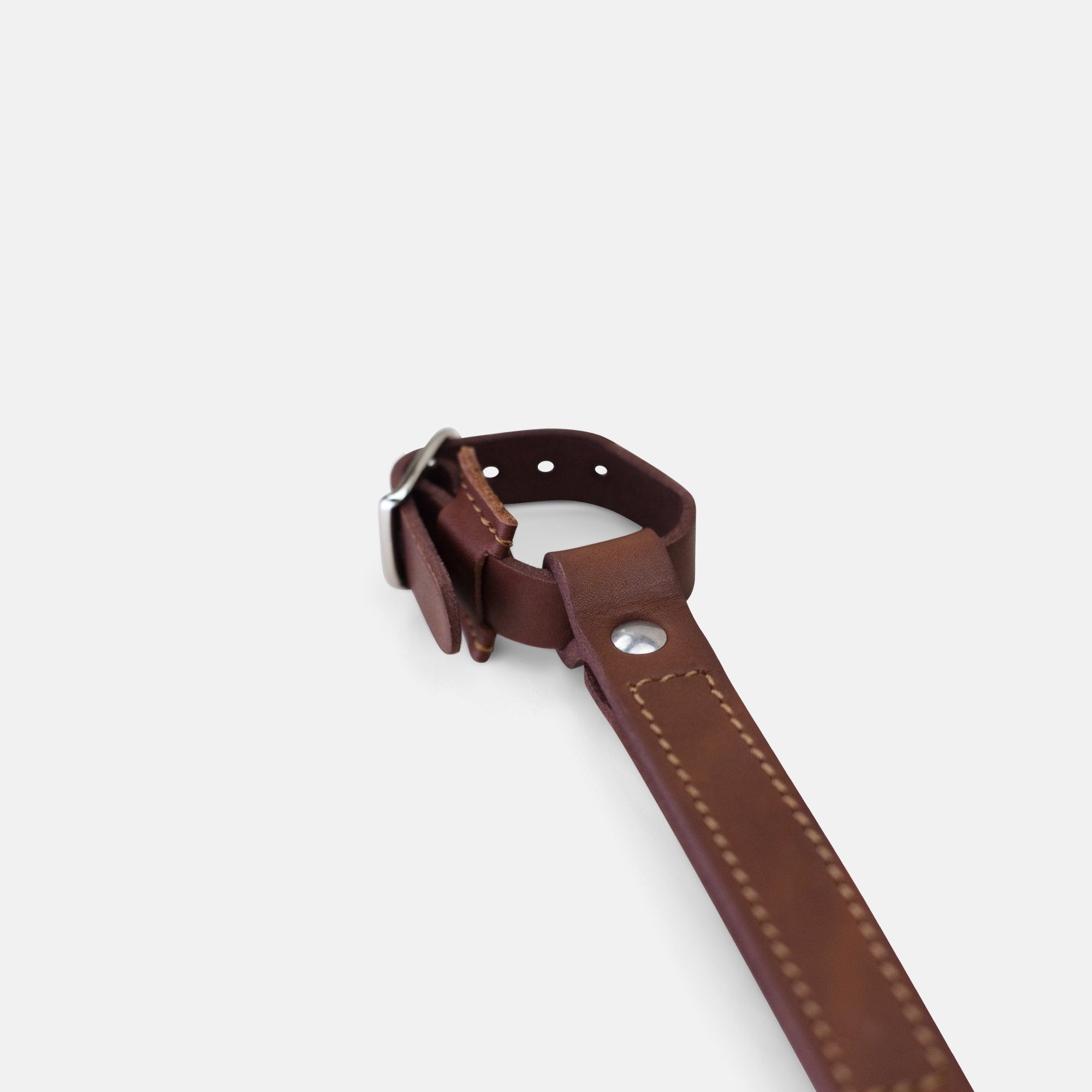 Temple Leather Carry Handle - Dark Brown